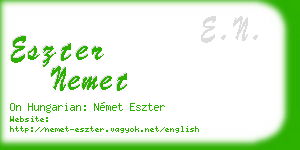 eszter nemet business card